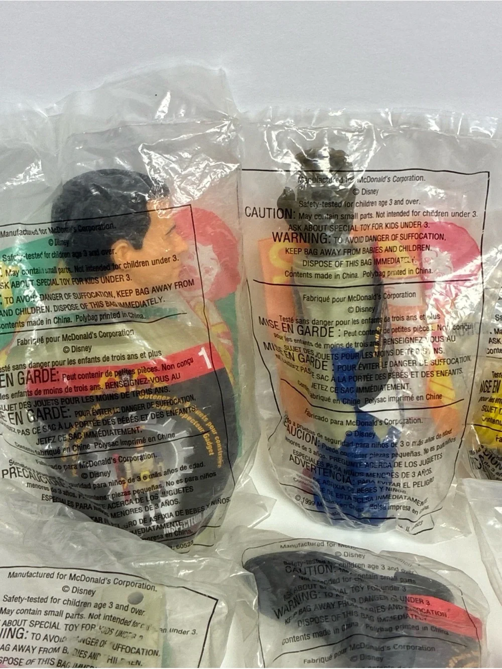 McDonald’s Inspector Gadget 1999 Complete Set 1-8 NIB SEALED Happy Meal Toys VTG